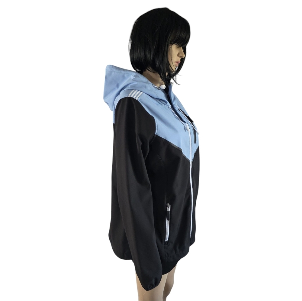 ACX Women’s Color-Block Hooded Jacket – Blue & Black – Size L - Picture 4 of 8